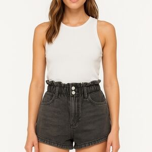 Forever 21 Charcoal Denim Shorts (New)
